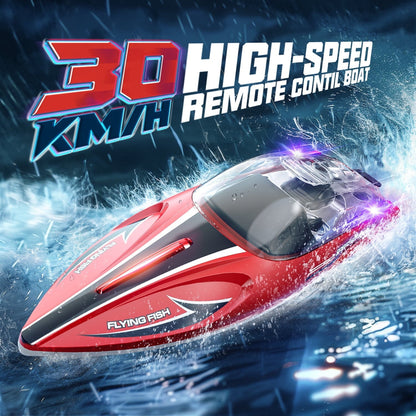 JoyStone RC Boat 25+ MPH, 2.4 GHz Racing Boats for Kids & Adults with Rechargeable Battery, Low Battery Alarm,Capsize Recovery,Gifts Boys Girls