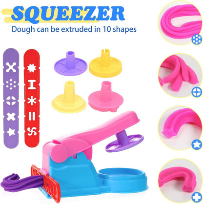 22 Pcs Play Dough Tools Kit, Playdough Pack Sets for Kids Ages 3-4, Birthday Party Favors, Toys for Girls 3 4 5 6 Years