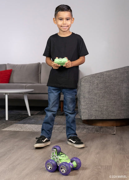 Jada Marvel Hulk Stunt RC Car with 5-Wheel Drift and Turbo USB