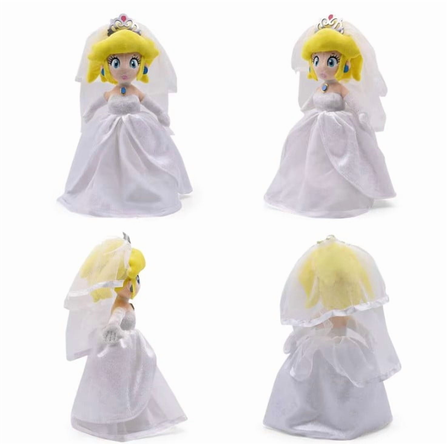 Super Mario Odyssey Wedding Princess Peach Bride and Mario Wedding Plush Set