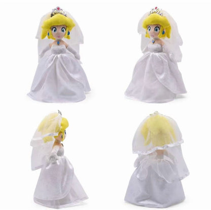 Super Mario Odyssey Wedding Princess Peach Bride and Mario Wedding Plush Set