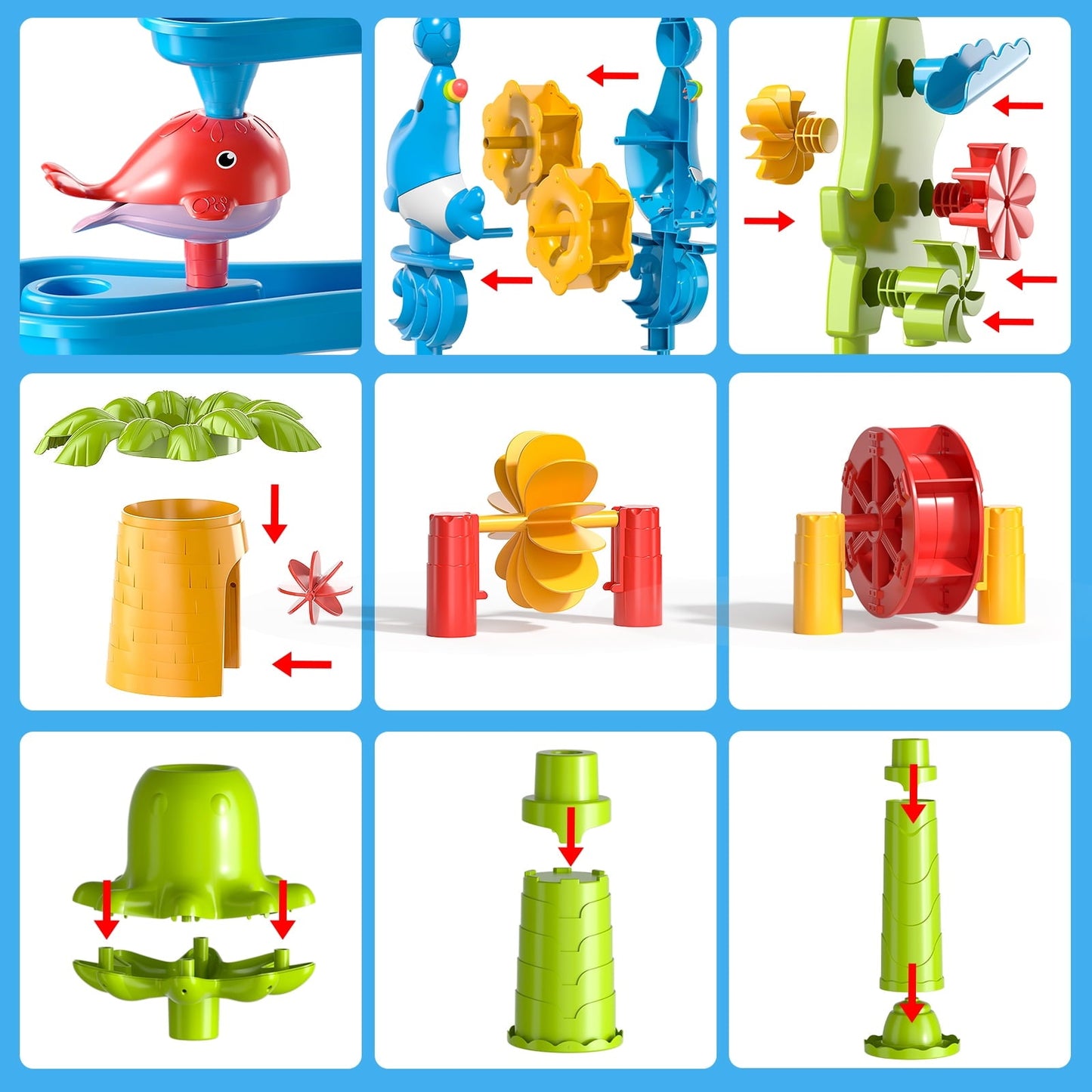 Dinosaur Planet Kids Sand Water Table, Sandbox Table Kids Activity Sensory Play Table Summer Outdoor Toys Boys Girls Gift