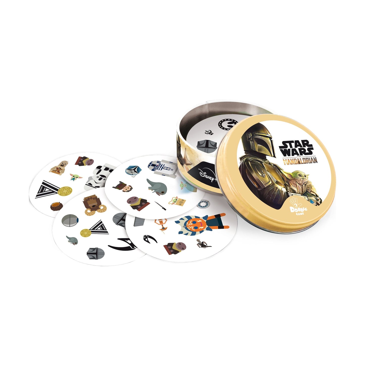 Spot It! Mandalorian Star Wars Family Card Game for Ages 6 and up, from Asmodee