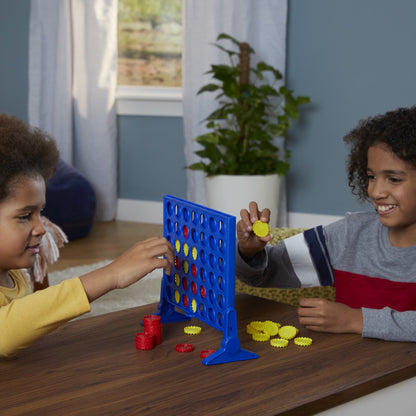Connect 4 Classic Grid Board Game, 4 in a Row Game for Kids, 2 Player Strategy, Board Games Ages 6+