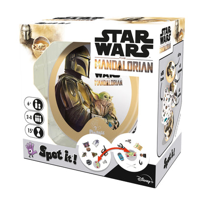 Spot It! Mandalorian Star Wars Family Card Game for Ages 6 and up, from Asmodee