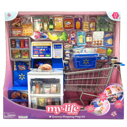 My Life As Grocery Shopping Playset, 73 Pieces