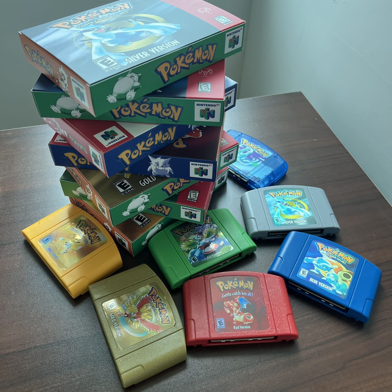 Pokemon Silver Version - Game Boy Color For N64 Game Cartridge and Box Art US Version (No Manual)