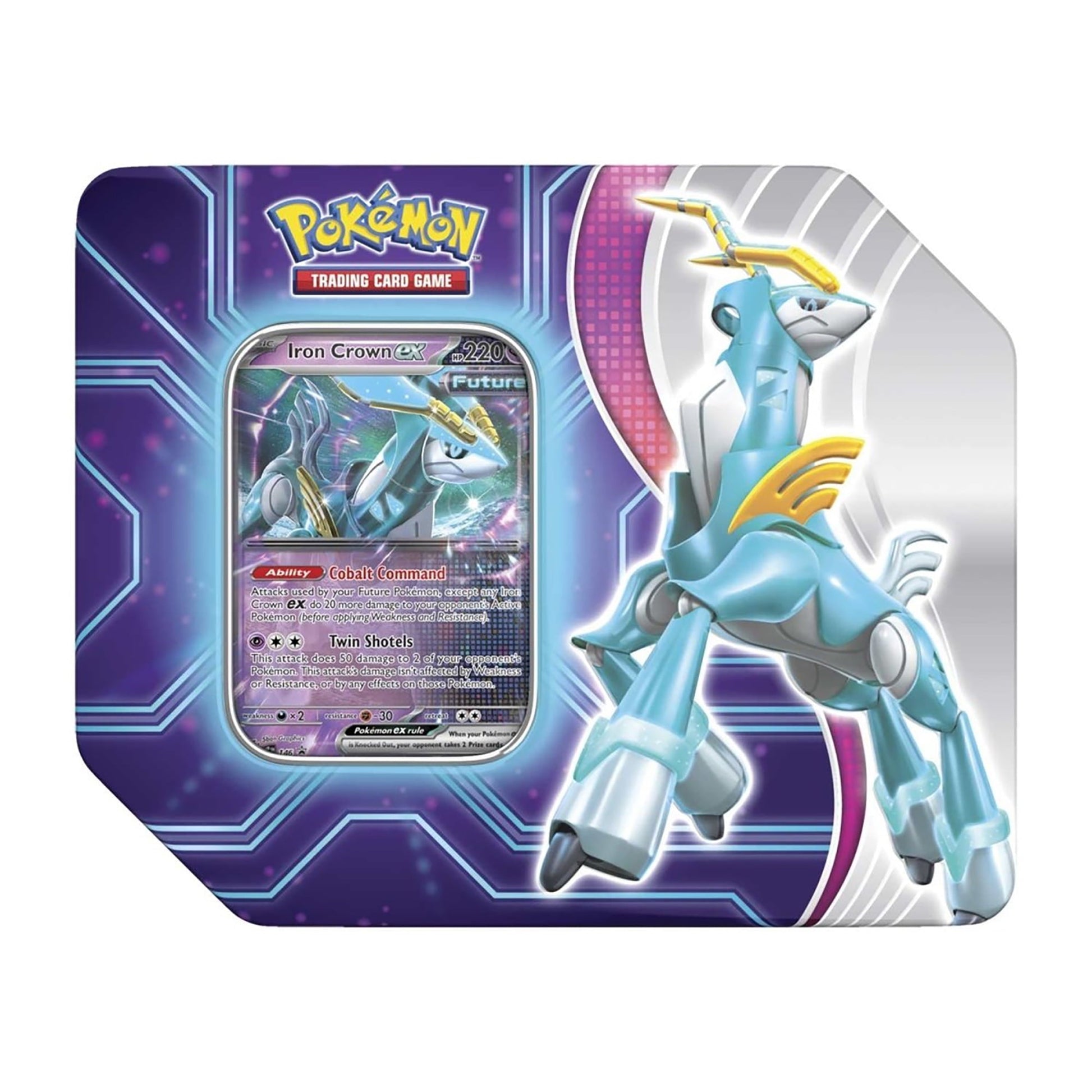 Pokemon Trading Card Games Paradox Destinies Iron Crown ex Tin