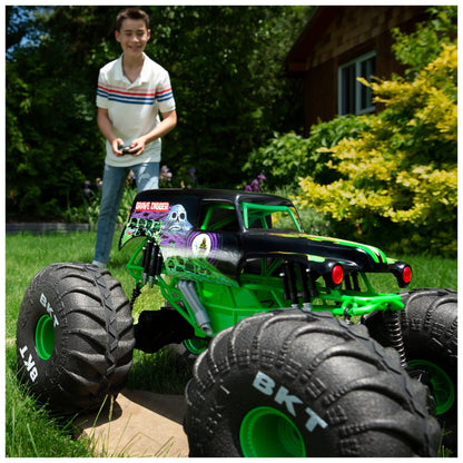 Monster Jam, Mega Grave Digger All-Terrain Remote Control Monster Truck, 1:6 Scale