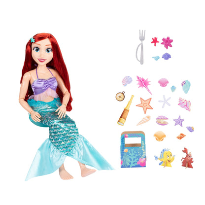 Disney Princess 32 inch Playdate Ariel Fashion Doll with Sharable Accessories