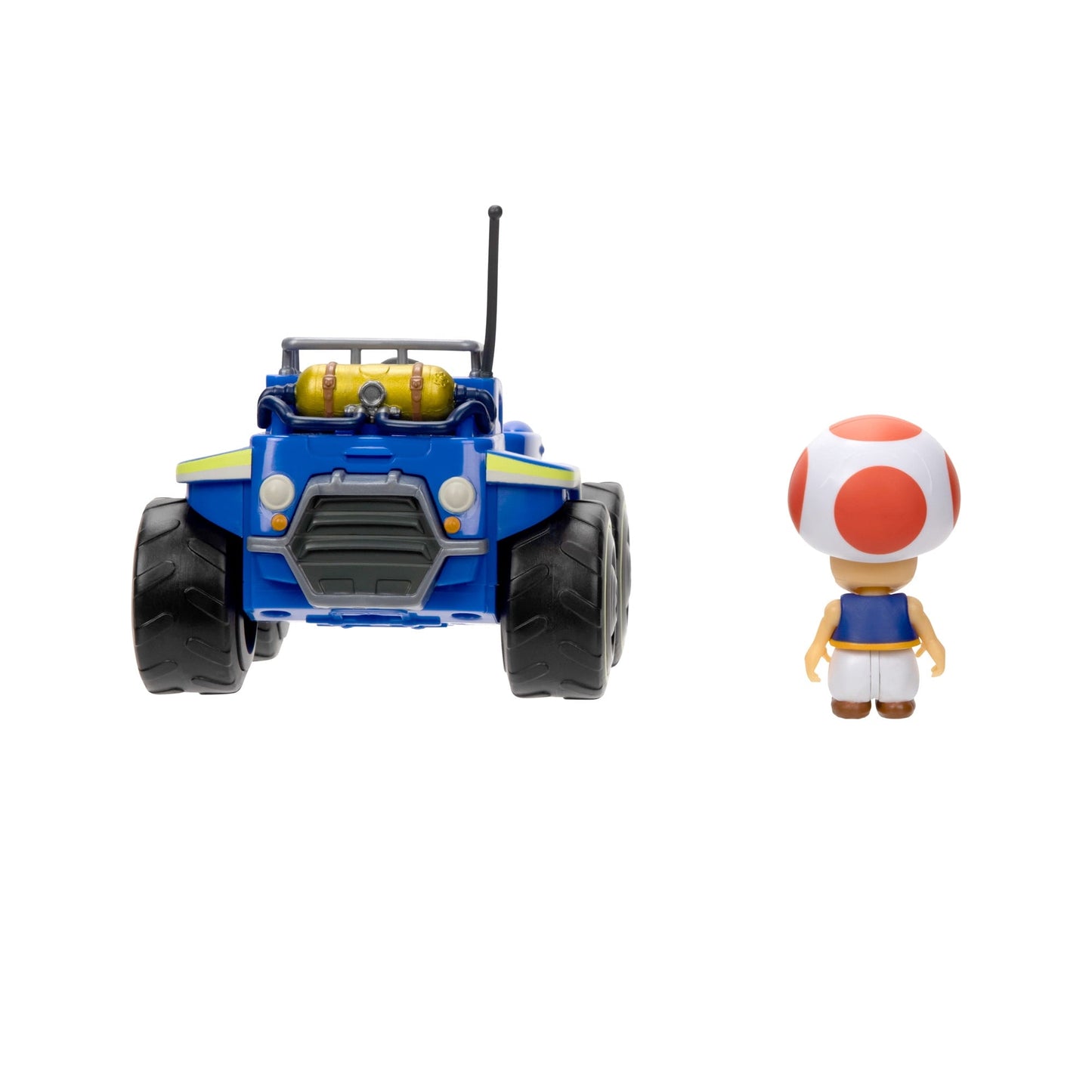 Super Mario Bros Movie Toad 2.5" Figure with Kart, Collectible, Multicolor, 3+ Years, 0.85 lb, 7x4x6 in