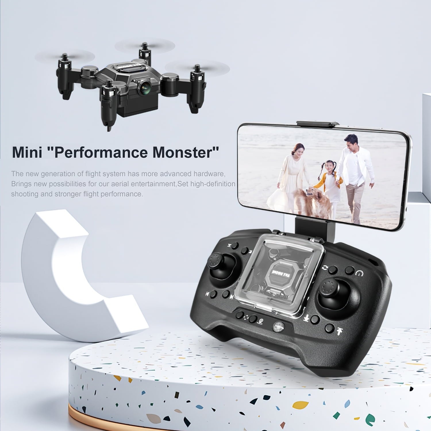 HNH 4K Mini Foldable Drone for Kids, Drone with Camera, RC Drone with Altitude Hold 3D Flips and Headless Mode Easy to Fly