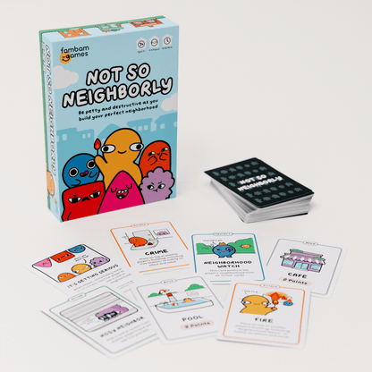 FamBam Games Not So Neighborly Card Game, Ages 7+, Perfect for Game Nights (Walmart Exclusive)