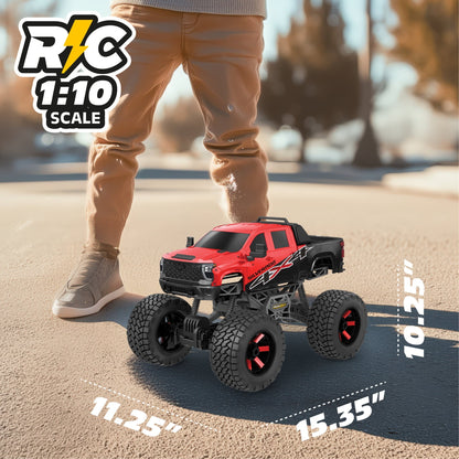 Motor Dayz (1:10) Chevrolet Silverado Heavy Metal Remote Control 4X4 Truck