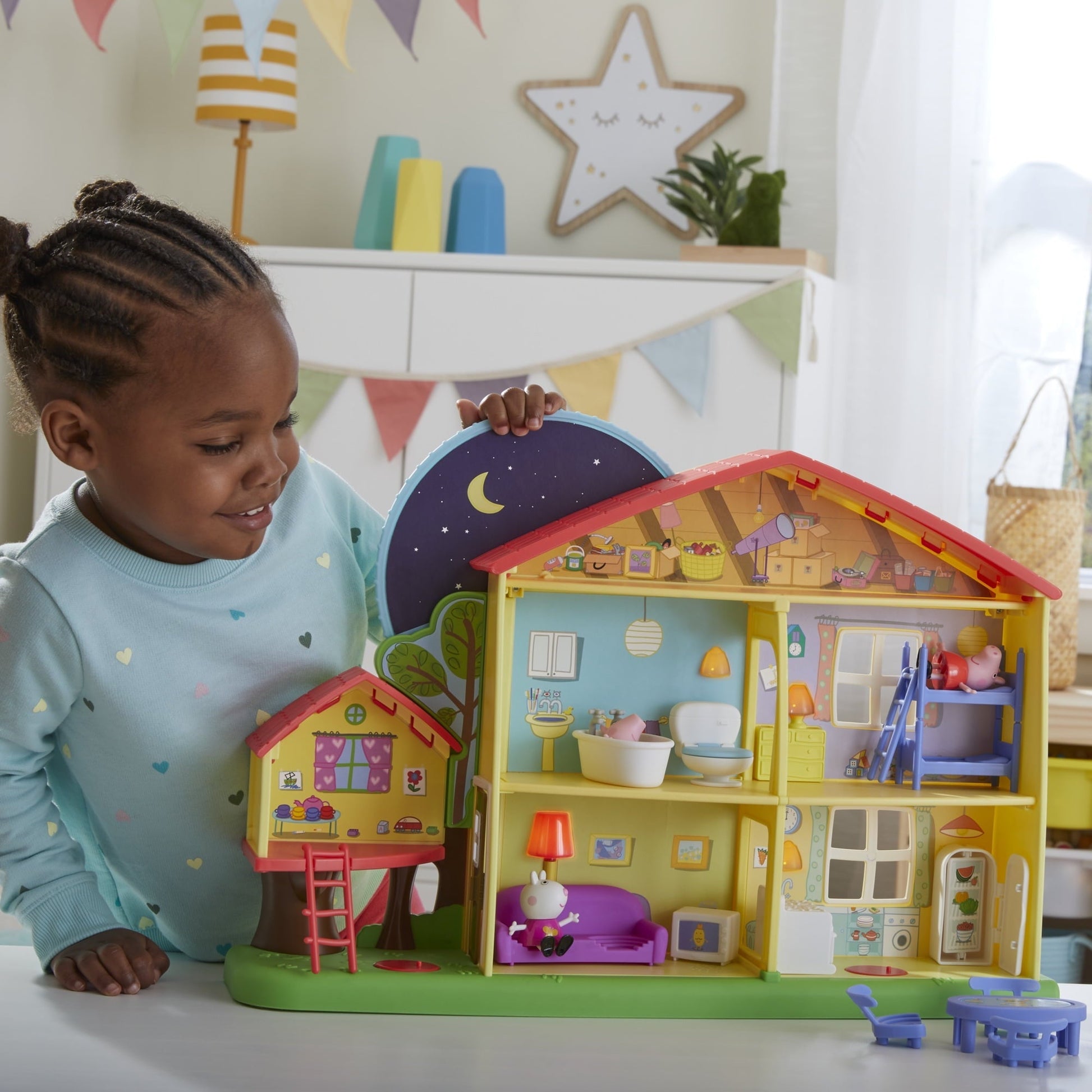 Peppa Pig Peppa's Adventures Peppa's Playtime to Bedtime House Preschool Toy, Ages 3 and Up