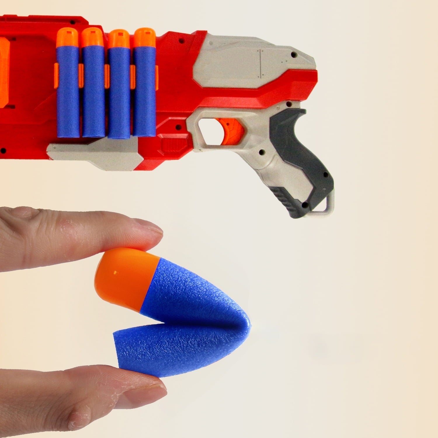 EKIND 9.5cm Foam Darts Compatible for Nerf Elite Mega Series 36-Dart Refill Pack (Blue)