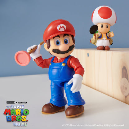 Super Mario Movie 5 inch Mario Action Figure with Plunger Accessory