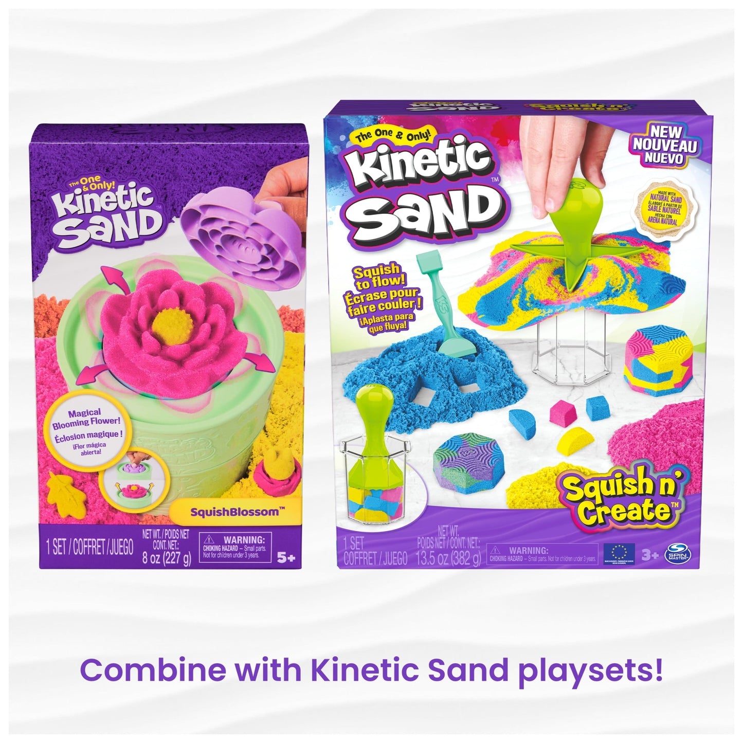 Kinetic Sand, 2lbs Blue Play Sand, Moldable Sensory Toys for Kids, Resealable Bag (Packaging May Vary), for Ages 3 and up