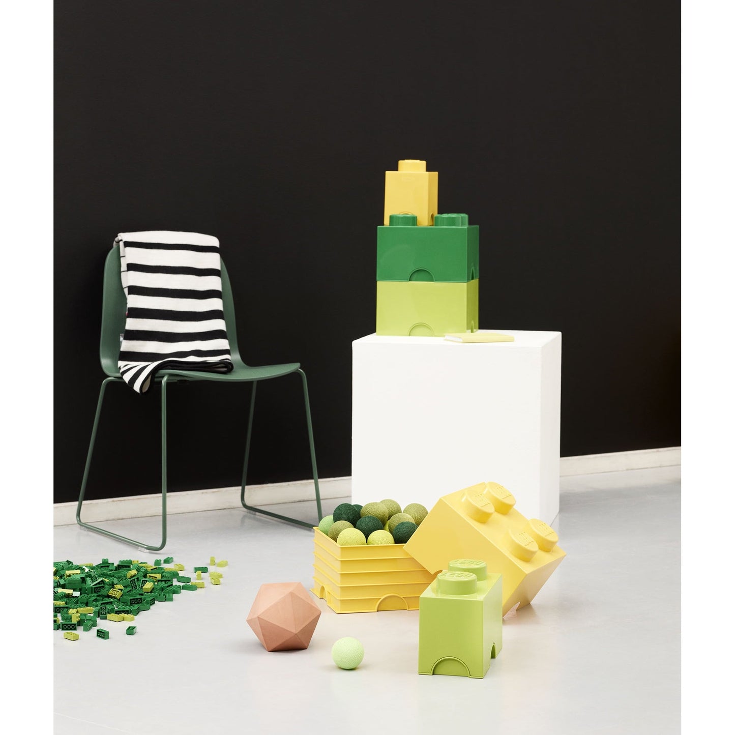 LEGO Storage Brick Toy Box, Bright Yellow