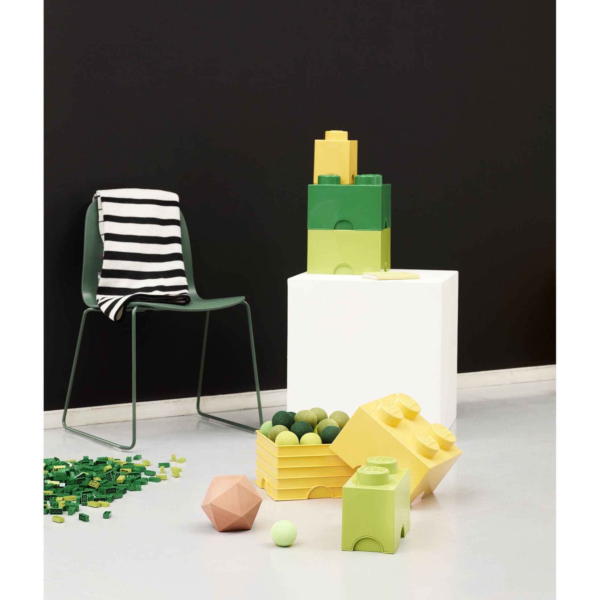 LEGO Storage Brick Toy Box, Bright Yellow