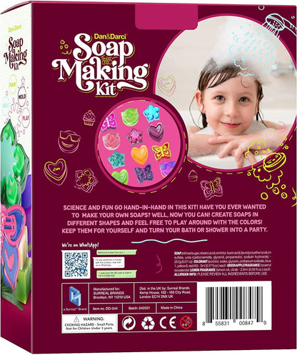 Dan&Darci Soap Making Kit for Kids - Kids Crafts Science Project Toys - Gifts for Girls and Boys Ages 6-12 - Craft Activity Gift for Age 6, 7, 8, 9, 10, 11 & 12 Year Old Girl - Kid DIY Soap Kits