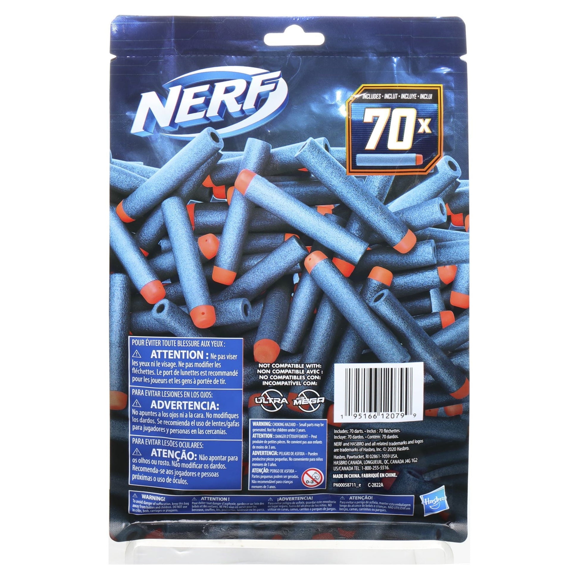 Nerf Elite 2 0 70-Dart Refill Pack, Includes 70 Official Nerf Elite 2 0 Darts, Holiday Gifts for Kids
