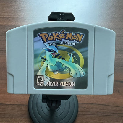 Pokemon Silver Version - Game Boy Color For N64 Game Cartridge and Box Art US Version (No Manual)